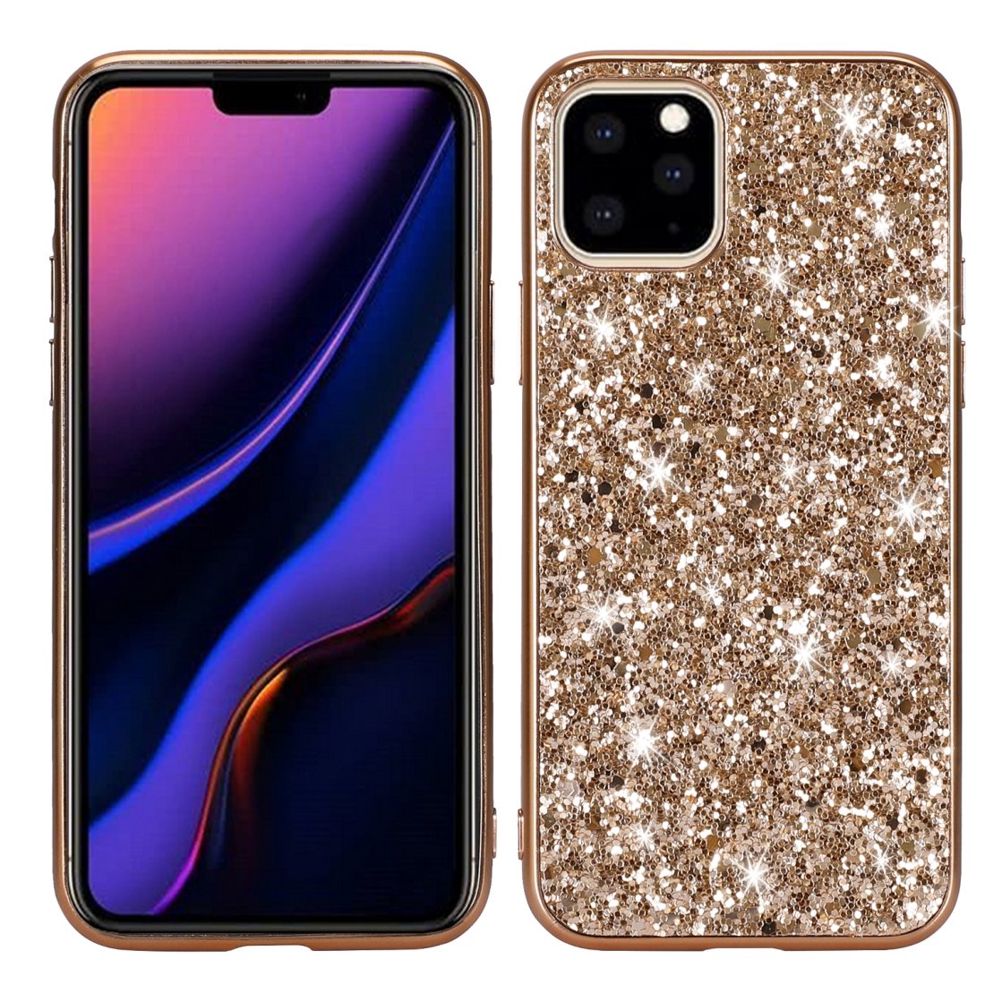 AMZER Shockproof Glitter Powder TPU Protective Case for iPhone 11