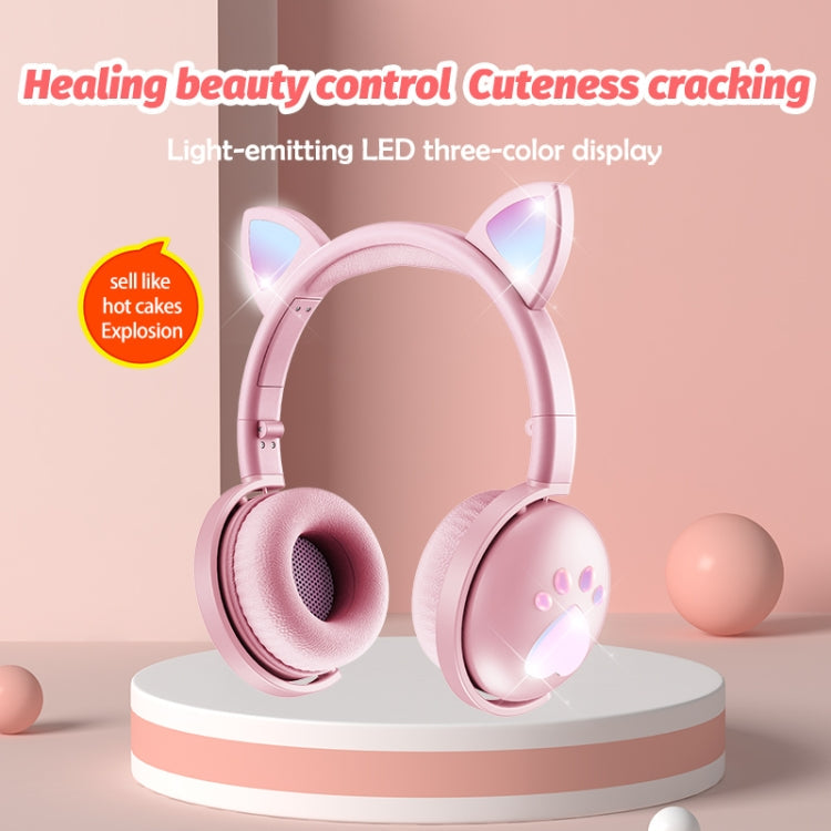 BK9 HiFi 7.1 Surround Sound Cat Claw Luminous Cat Ear Bluetooth Gaming