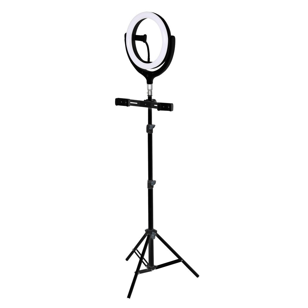12'' LED Ring Light with Tripod Stand Phone Holder Dimmable Selfie