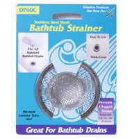Whedon Products DP60C Stainless Steel Mesh Bathtub Strainer
